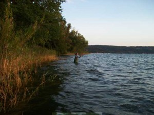 Una battuta di pesca al Black Bass 