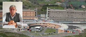 L'ospedale di Belcolle e nel riquadro Luigi Macchitella