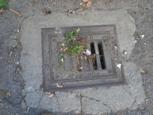 Tombini otturati in via San Biele