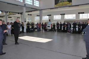 La visita del vescovo Fumagalli all'istituto di vigilanza della Provincia di Viterbo