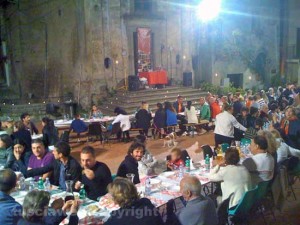 Vallerano - La cena dell'associazione Notte delle candele 
