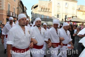 I facchini per le vie di Viterbo 