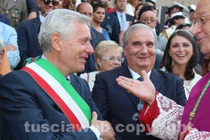 Il sindaco Michelini e l'ex ministro Giuseppe Fioroni 