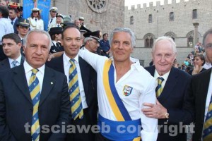 Mecarini coi costruttori Fiorillo e Cesarini 