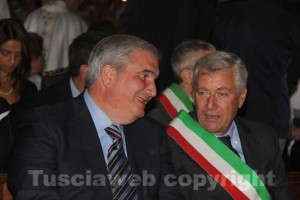 Giuseppe Fioroni con il sindaco Leonardo Michelini