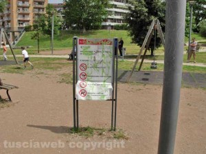 Il parco giochi di via Carlo Cattaneo
