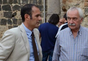 Il sindaco Sergio Caci con il senatore Ugo Sposetti