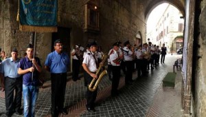 Un momento delle celebrazioni del 70esimo anniversario della morte del tenente pilota Vincenzo Ferri