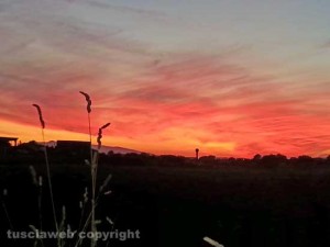 Tramonto a Pescia Romana di Stefano Filippi