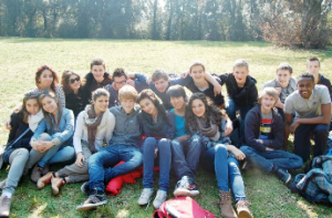 Alcuni studenti dell’istituto “Carlo Alberto Dalla Chiesa”