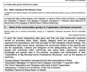 Una parte del documento Unesco