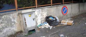 L'impianto di scolo per i camper nel parcheggio di piazzale Romiti