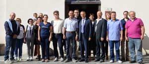 La delegazione del Comune di Grisignano di Zocco con il sindaco Caci