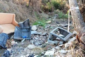Le discariche a cielo aperto al Riello