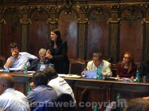 L'assessore Luisa Ciambella in consiglio 