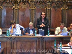 L'assessore Luisa Ciambella in consiglio 