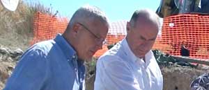 Il sindaco Mazzola in visita alla tomba