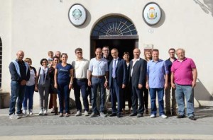 La delegazione del Comune di Grisignano di Zocco con il sindaco Caci