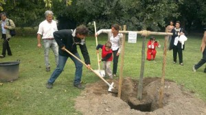 Un'immagine della cerimonia di commemorazione 