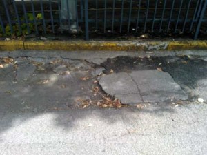 Buche e discariche varie al Pilastro