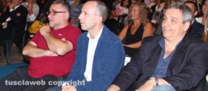 I tre finalisti del premio Romiti, al centro il vincitore Roberto Riccardi