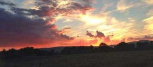 Tramonto a Corchiano