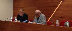 Massimo Caporossi e Luigi Manganiello, direttore e presidente della Banca di Viterbo