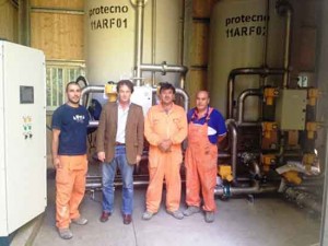 Il sindaco Bigiotti sul posto