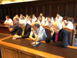 Nuova Fortitudo in visita al sindaco di Viterbo Leonardo Michelini