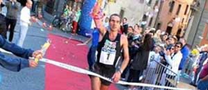 Di Priamo all'arrivo della StraViterbo