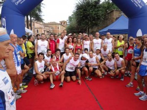 Gli atleti al trofeo dei Falisci