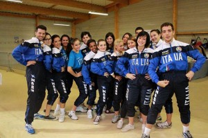 Gli atleti all'open internazionale di Francia