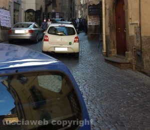 Le macchine nel centro storico
