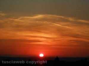 Un tramonto vicino Vetralla