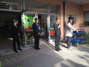 Il presidente Meroi e l’assessore Fraticelli all’inaugurazione  dell’anno scolastico all’istituto “Francesco Orioli”