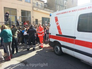 Un'immagine dell'esercitazione ad Acquapendente 
