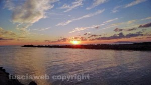 Tramonto a Montalto di Castro