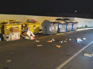 La spazzatura all'Elce