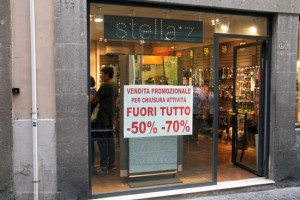 Un negozio del corso
