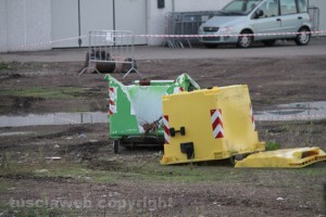 L'area sequestrata a Vitorchiano
