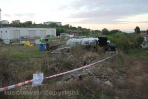 L'area sequestrata a Vitorchiano