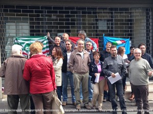 La protesta dei lavoratori Inps