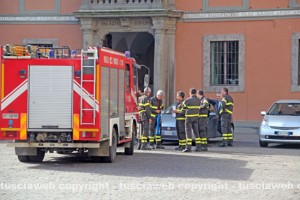 I vigili del fuoco in protesta