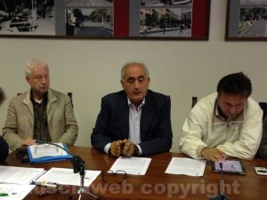 L'architetto Capoccioni con Ricci e Santucci