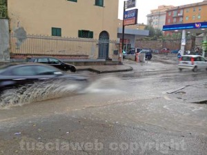 Via della Palazzina allagata