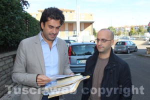 L'avvocato Padovan con il nipote dell'anziana inquilina dell'appartamento