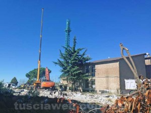Il cantiere all'ex chiesa di Villanova
