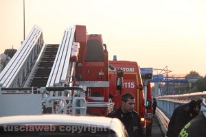 L'intervento dei Vigili del fuoco 