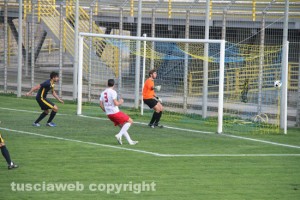 Il gol di Cerone al Fregene