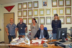 La conferenza stampa della squadra mobile